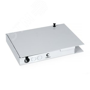 Бокс оптический настенный на 8 SC (LC duplex) со сплайс-кассетой и КДЗС (без пигтейлов и проходных адаптеров)