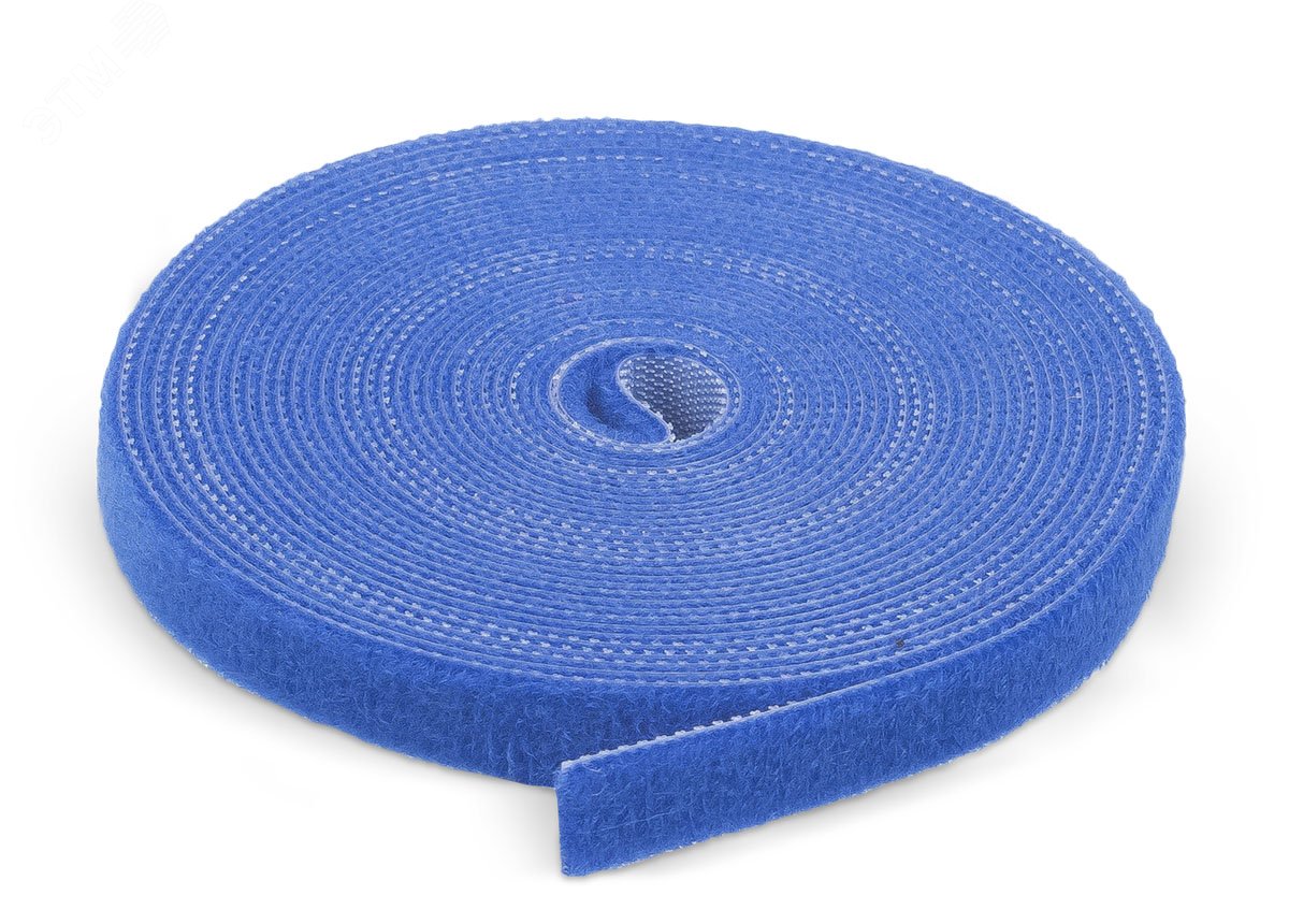 Лента (липучка) в рулоне, ширина 9 мм, длина 5 м, синяя