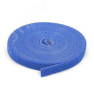 Лента (липучка) в рулоне, ширина 9 мм, длина 5 м, синяя