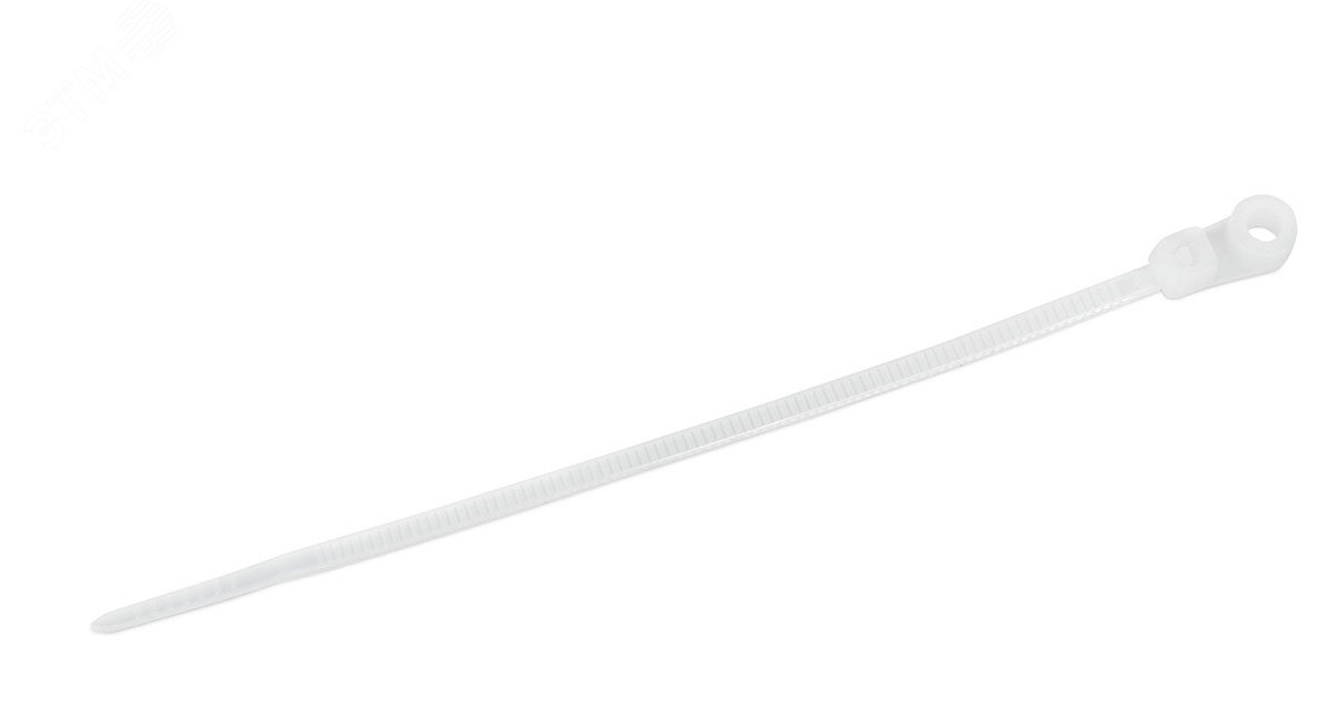 Стяжка нейлоновая неоткрывающаяся, безгалогенная (halogen free), 150x3.6мм, под винт (100 шт)