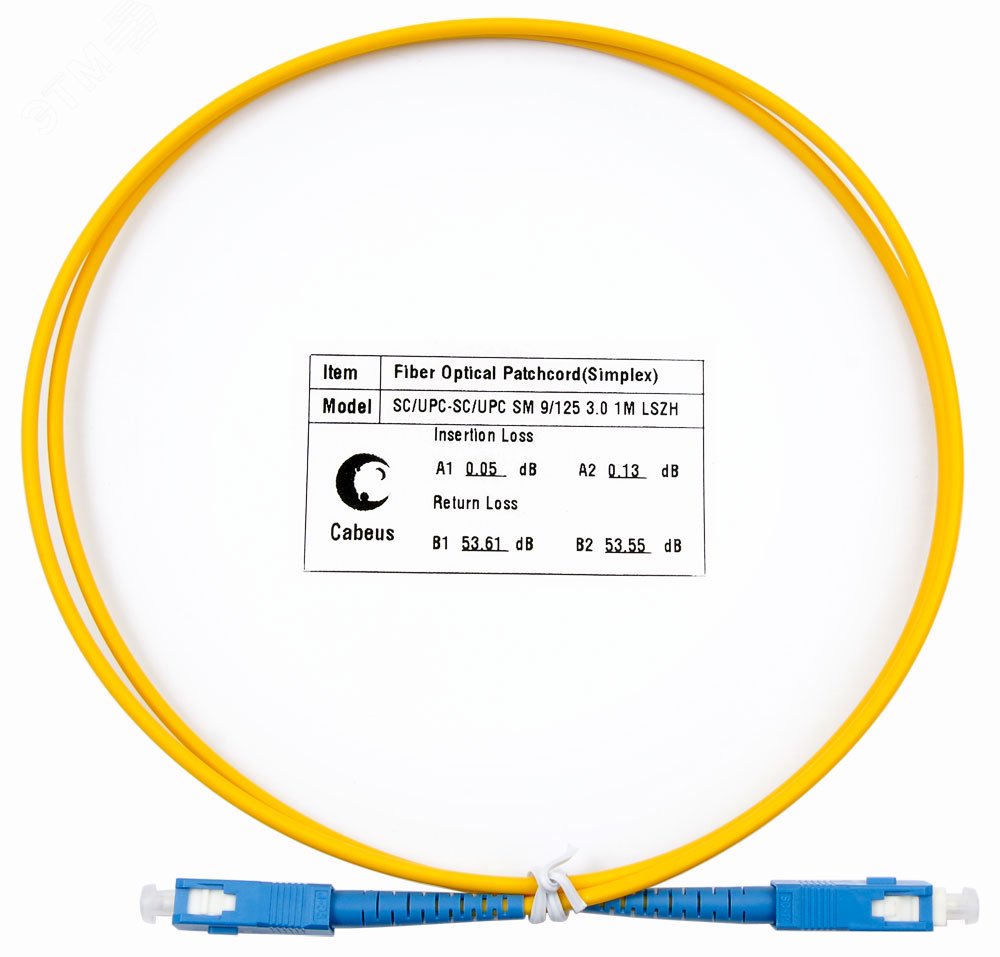 Шнур оптический simplex 1м SC-SC 9/125 sm LSZH