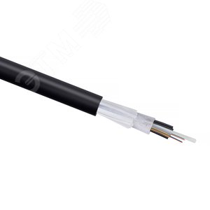 Кабель волоконно-оптический 9/125 одномодовый, 4 волокна, loose tube, подвесной, для внешней прокладки (-60C ~ +70), PE, черный