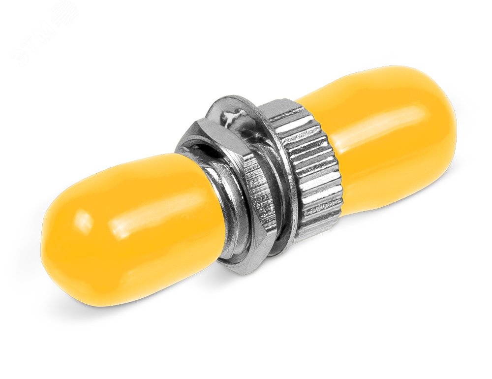 Соединитель проходной ST-ST, SM(для одномодового кабеля), корпус металл