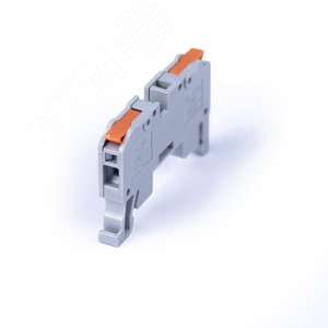 Клемма соединительная универсальная проходная 1 полюс с рычагом на DIN-рейку 2.5 (1шт)