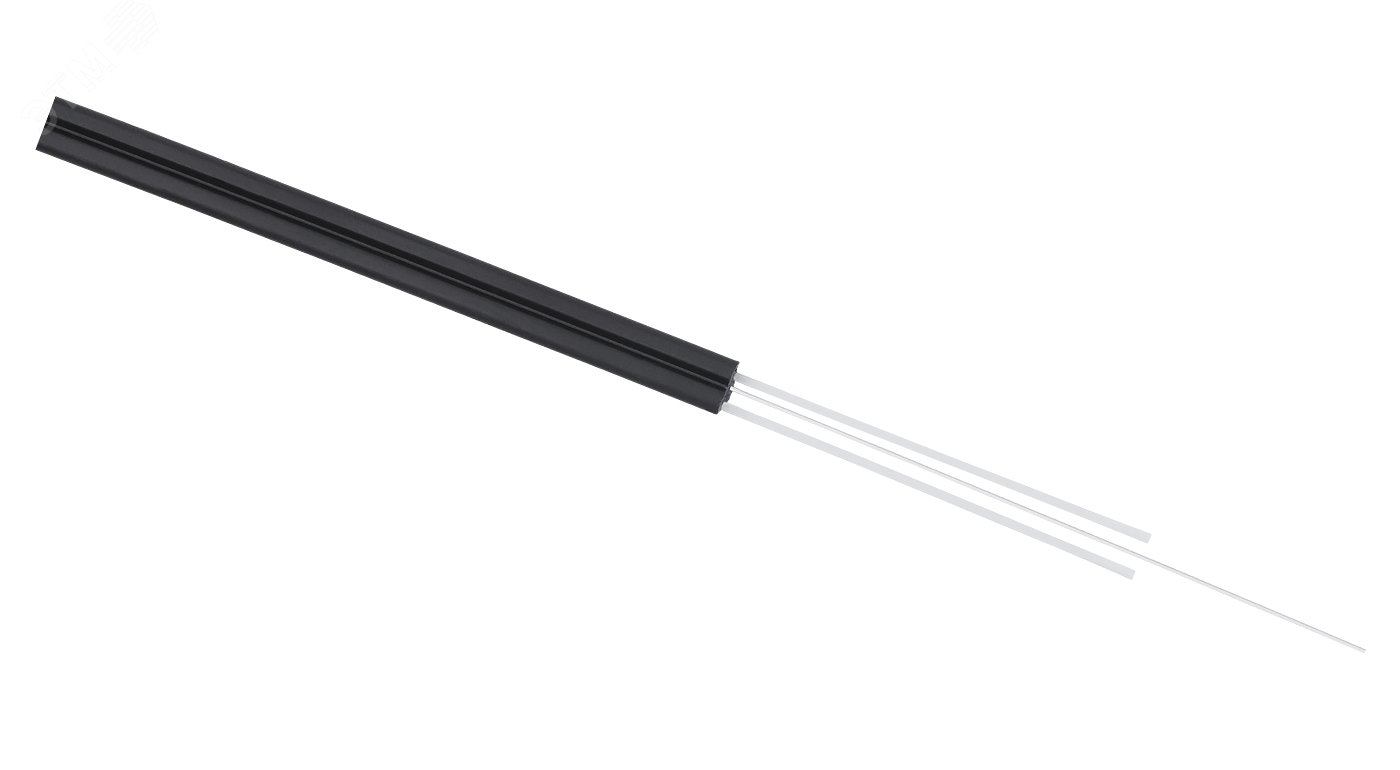 Кабель волоконно-оптический 9/125 одномодовый, 4 волокна, усилен двумя стеклопрутками, FTTH (fiber to the home), внутренний/внешний, (-40C ~ +60), LSZ