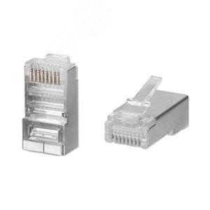 Коннектор RJ-45 под витую пару быстрой установки кат.6 экранированный