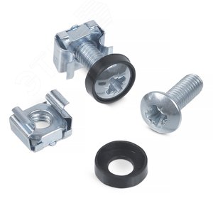 Винт с шайбой и гайкой M6 для крепления 19'' обор удования (1 шт)