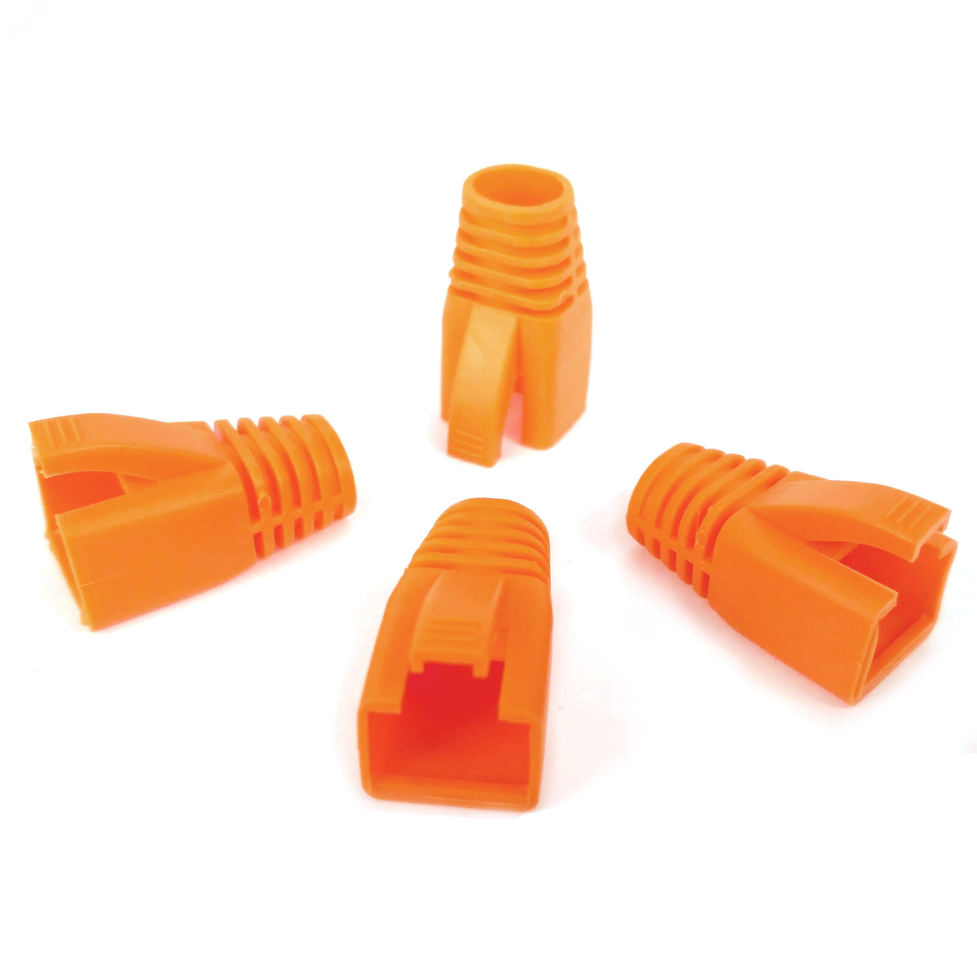 Колпачок изолирующий для разъемов RJ-45, оранжевый, d-8 мм