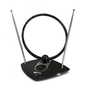 Антенна телевизионная комнатная с усилителем МВ+ДМВ AV-962A