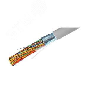 Кабель для компьютерных сетей FTP 25PR-CAT5 (24 AWG) медный, внутренний, серый, 305 м