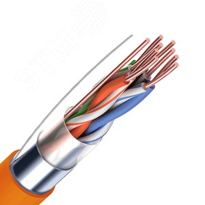 Кабель LAN CADENA PRO FTP4-CAT5e LSZH 305 м, оранжевый