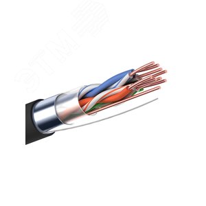 Кабель для компьютерных сетей CADENA FTP4-CAT5e (24 AWG) медный, внешний, черный, 305 м