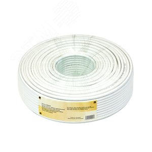 Кабель коаксиальный RG-6U economical class белый