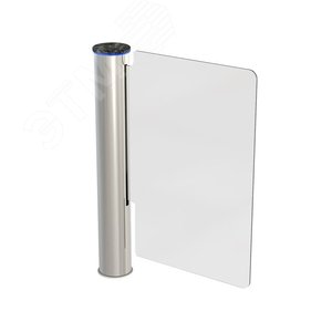 Турникет-калитка полноростовая моторизованная WING GL со створкой из закаленного стекла 900 мм