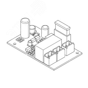 Плата аварийного питания для подключения и зарядки 2 аккумуляторов, 12 В - 7 Ач