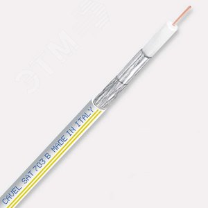 Кабель коаксиальный SAT 703 B ARC белый 100м