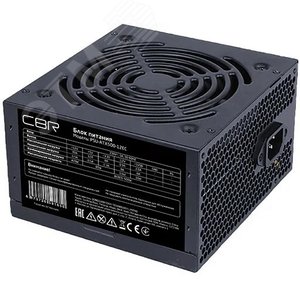 Блок питания для ПК ATX 500 Вт, 12 см. fan, 20+4pin/1х4+4pin/2хIDE/4хSATA, 1.2 м., черный