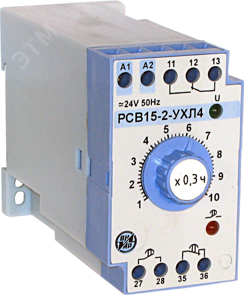 Реле РСВ-15-2 110-220В 0,1-1 час на DIN-рейку