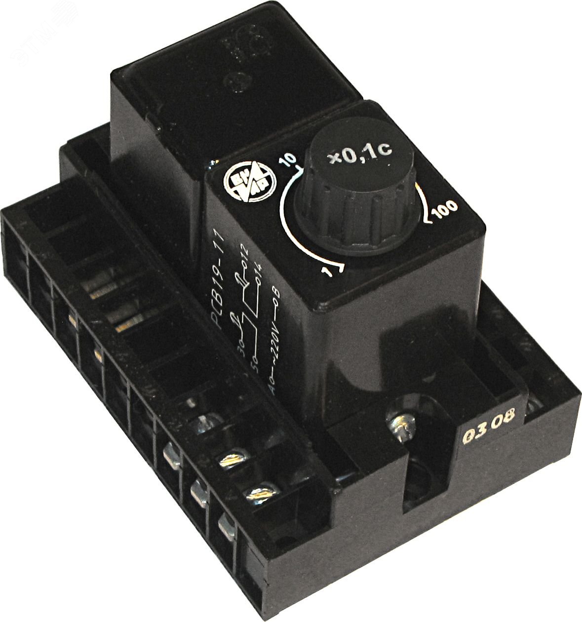 Реле РСВ-19-12Б (max In 8А) 220В 50Гц 0,1-10сек п/п