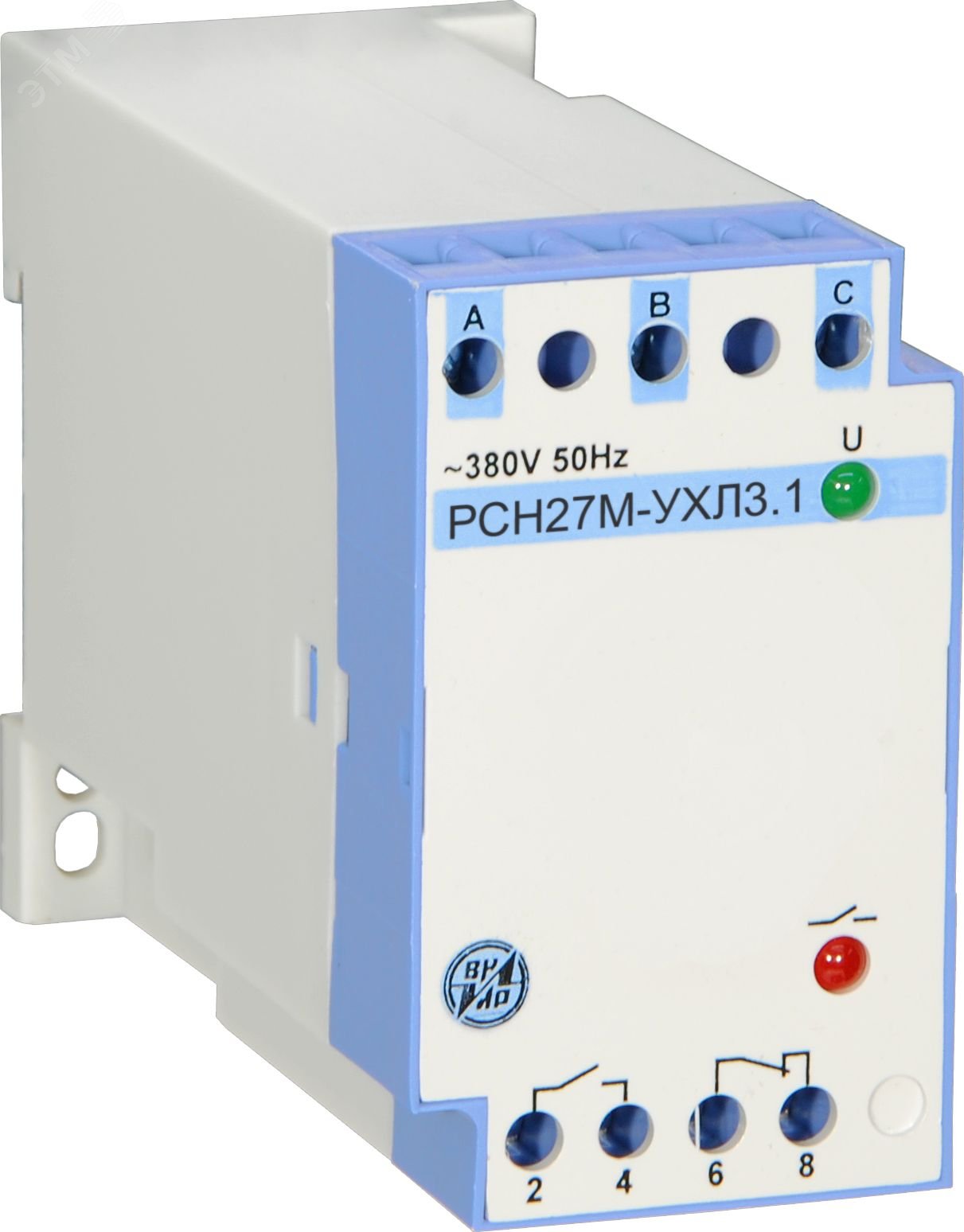 Реле РСН-27М 380В 1з1р на DIN-рейку