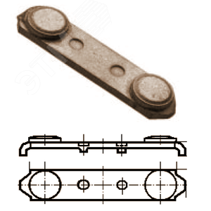 Контакт подвижный (мостик) к контактору МК-1,     МК-2, МК-3, МК-4