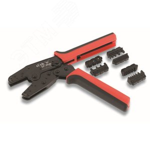Пресс-клещи для обжима наконечников с 3 сменными матрицами Click'N'Crimp