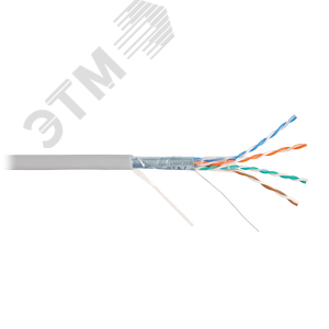 Витая пара СORDLINE F/UTP 4 пары 5e Сu одж.       24AWG(0,51мм) вн.PVC сер.305м