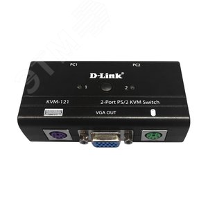 Переключатель KVM 2 порта VGA и PS/2