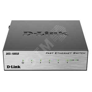 Коммутатор неуправляемый 5 портов 10/100 Мб/с