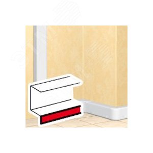 DLP Накладка плинтусная 2м серая 2м