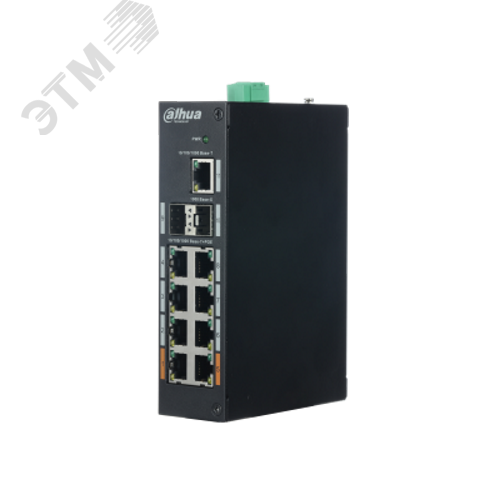 Коммутатор неуправляемый, PoE, 8x1000 Мб/с RJ45, 1x1000 Мбит/c, 2xSFP, 120 Вт
