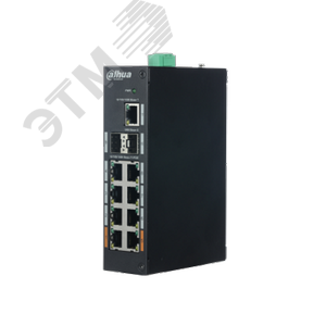 Коммутатор неуправляемый, PoE, 8x1000 Мб/с RJ45, 1x1000 Мбит/c, 2xSFP, 120 Вт