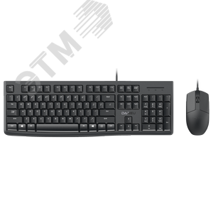Комплект клавиатура + мышь проводной, USB черный