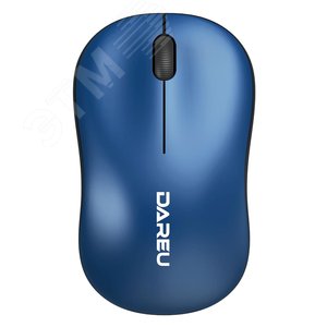 Мышь беспроводная 1200 dpi, синий-черный