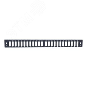 Панель лицевая для выдвижной оптич. полки, 24 SC Duplex/24 LC Quadra, черный
