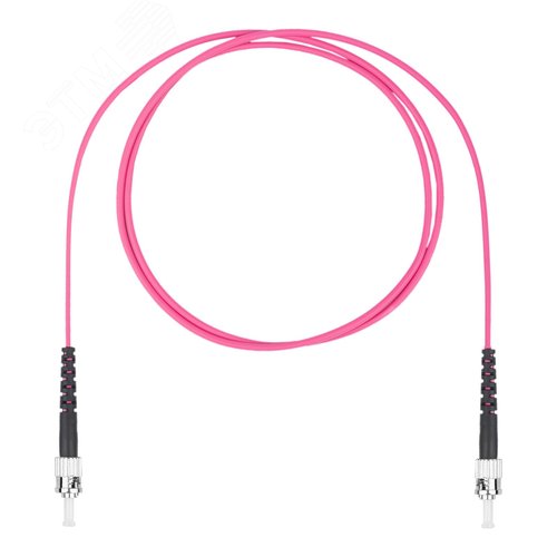 Шнур оптический коммутационный (патч-корд), ST-ST симплекс simplex OM4, нг(А)-HF, маджента, 0,5 м