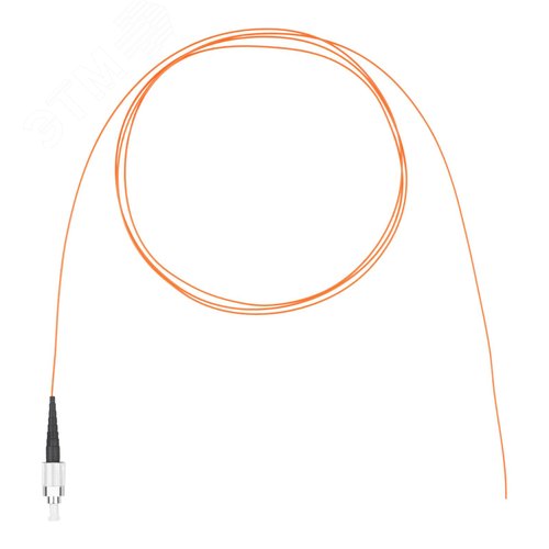 Шнур оптический монтажный (пигтейл), FC, OM2, нг(А)-HF, оранжевый, 1,5 м