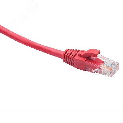 Шнур коммутационный U/UTP категория 5e LSZH нг(А)-HF 0,5 м, красный DATAREX