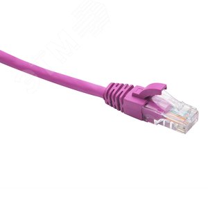 Шнур коммутационный U/UTP категория 5e LSZH нг(А)-HF 0,5 м, маджента DATAREX