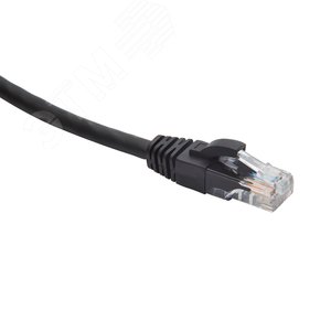 Шнур коммутационный U/UTP категория 5e LSZH нг(А)-HF 0,2 м, черный DATAREX