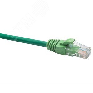 Шнур коммутационный U/UTP категория 5e LSZH нг(А)-HF 0,5 м, зеленый DATAREX