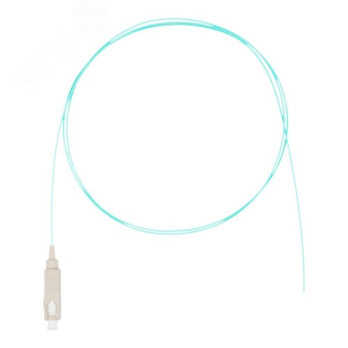 Шнур оптический монтажный (пигтейл), SC, OM3, нг(А)-HF, бирюзовый, 1,5 м