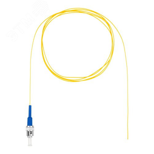 Шнур оптический монтажный (пигтейл), ST, OS2, нг(А)-HF, желтый, 1,5 м