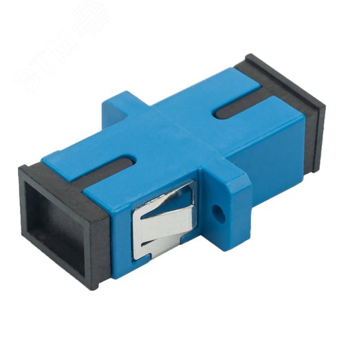 Адаптер оптический проходной SC-SC, OS2, симплекс simplex, синий