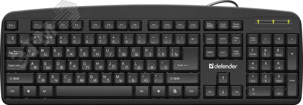 Клавиатура Office HB-910, полноразмерная, черный