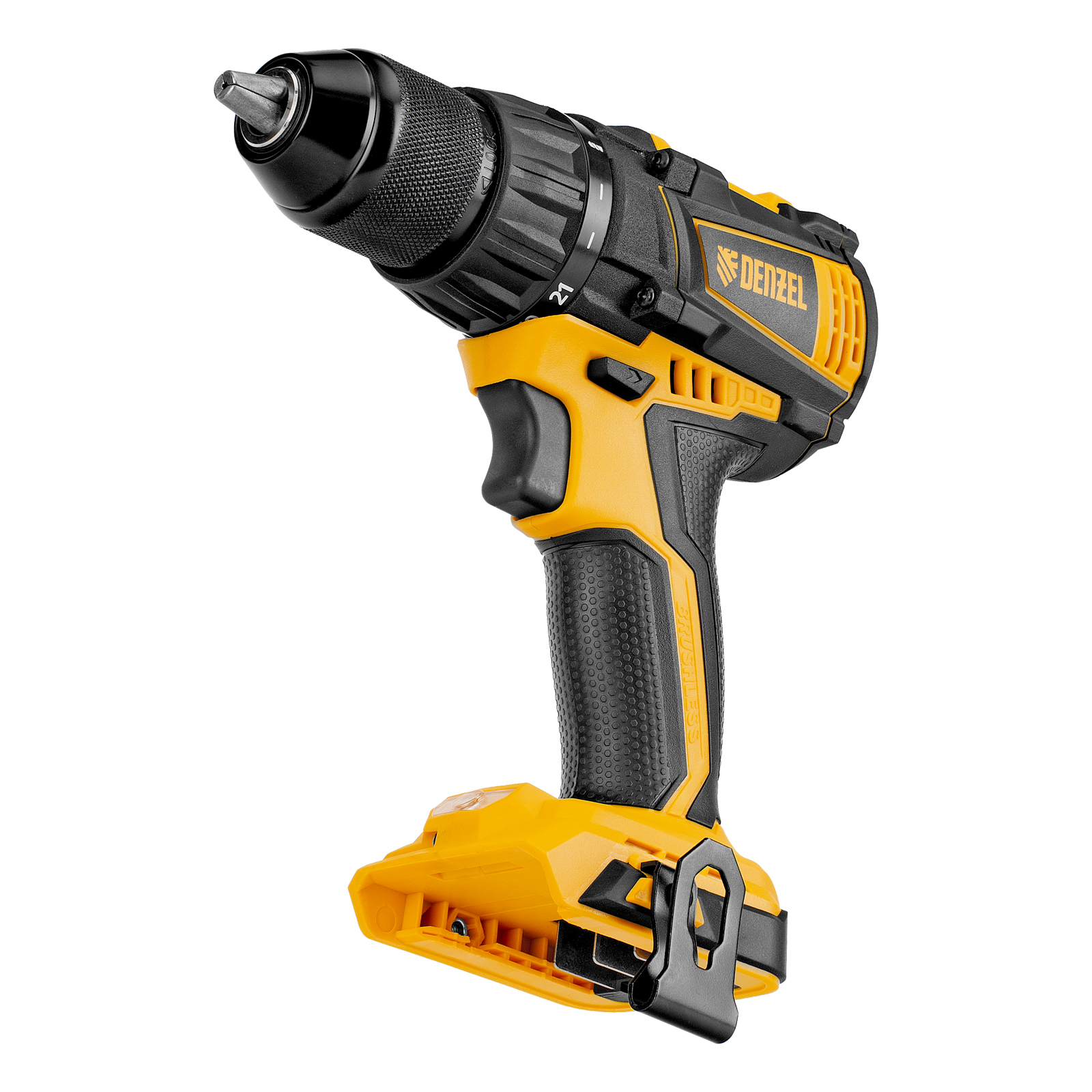 Дрель-шуруповерт аккумуляторная, бесщет. BLDL-IB-18-0, Li-Ion, 18 В Denzel