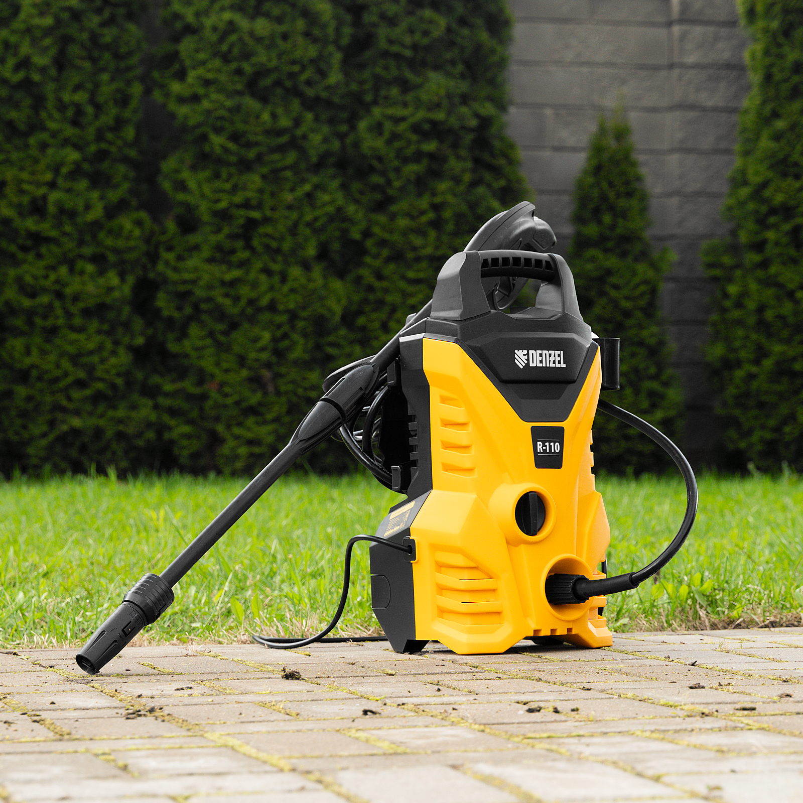 Моечная машина высокого давления R-110, 1500 Вт, 110 бар, 5,7 л/мин, переносная Denzel
