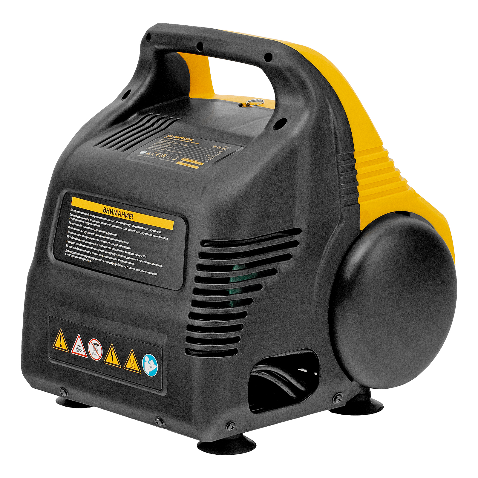 Компрессор воздушный безмасляный РС 1/6-180,1, 1 кВт, 180 л/мин, 6 л Denzel