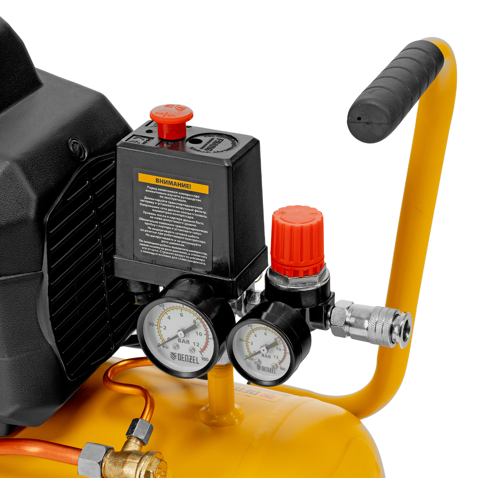 Компрессор воздушный DK1500/24, Х-PRO 1.5 кВт, 230 л/мин, 24 л Denzel