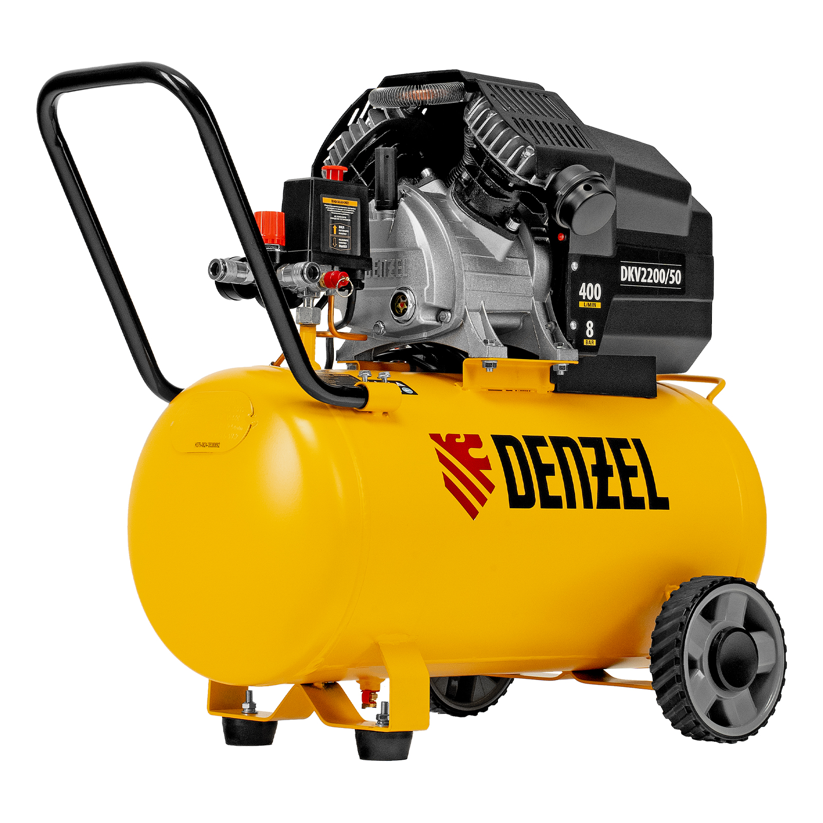 Компрессор воздушный DKV2200/50, Х-PRO 2.2 кВт, 400 л/мин, 50 л Denzel
